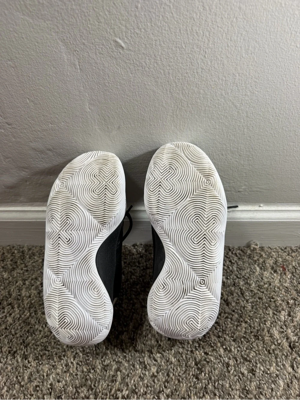 Under Armour Kids Black, White & Yellow Athletic Sneakers